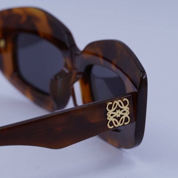 Loewe LW40114F 53A Sunglasses Blonde Havana Cat Eye Frame, Smoke Lenses - Picture 6 of 11